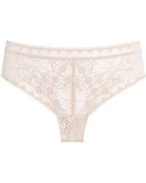 Chantelle Lace Floral Tanga - Natural