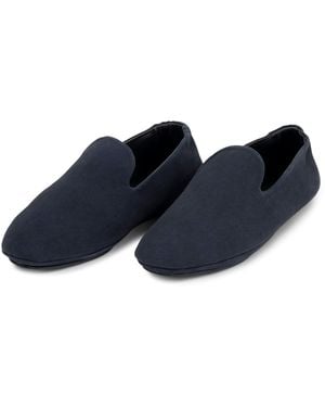 Frette Suede Frisbee Slippers - Blue