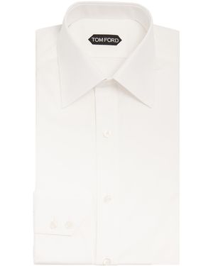 Tom Ford Cotton Poplin Shirt - White