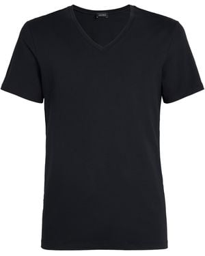 Hanro Cotton Superior T-Shirt - Black