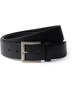 Prada Leather Antiqued Belt - Black