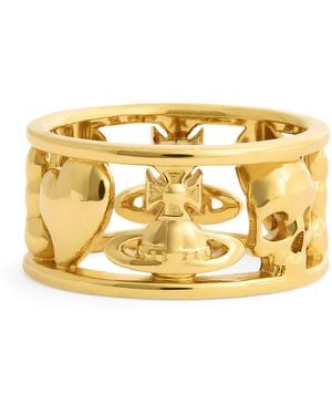 Vivienne Westwood Sterling Leonce Ring - Metallic