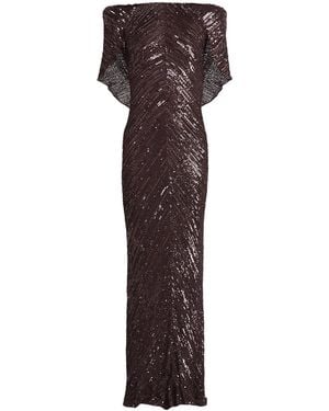 Jenny Packham Sequin Sakari Gown - Brown