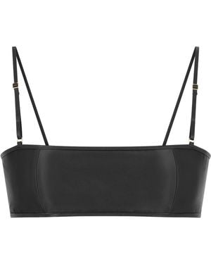 Tom Ford Satin Bandeau Bralette - Black