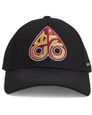 Moose Knuckles Cotton Snake Logo Baseball Cap - Black