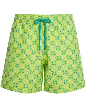Vilebrequin Embroidered Homard Pixel Swim Shorts - Green
