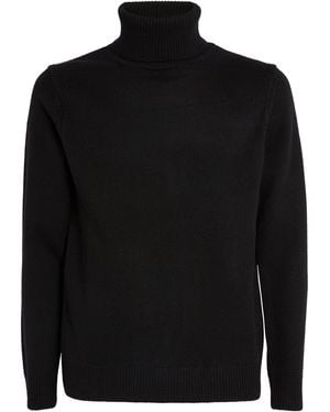 Sandro Wool-Blend Rollneck Jumper - Black