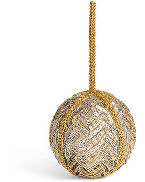 Harrods Sequinned Lace Bauble - Metallic