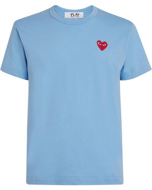 COMME DES GARÇONS PLAY Heart Logo T-Shirt - Blue