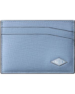 Cartier Leather Losange Card Holder - Blue