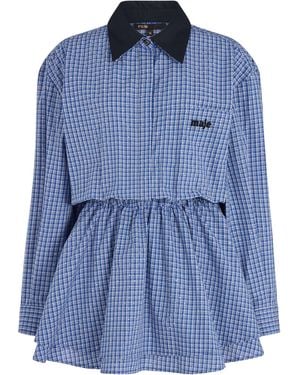 Maje Cotton Embellished Dress-Style Playsuit - Blue