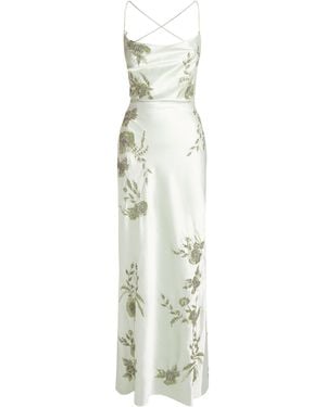 Alice + Olivia Embellished Montana Maxi Dress - White