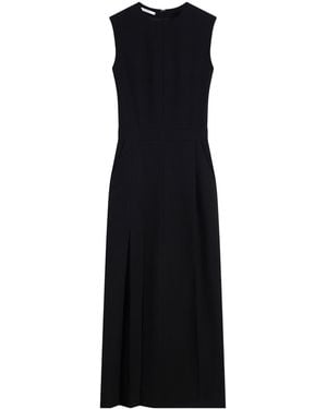 Givenchy Wool Sliced Midi Dress - Black