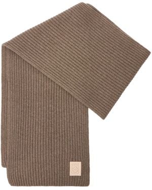 Loewe Cashmere Scarf - Brown