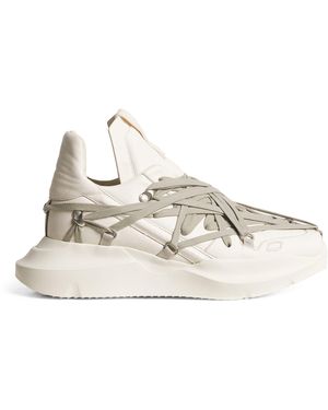 Rick Owens Leather Geth Low-Top Trainers - Natural
