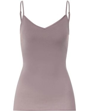 Hanro Cotton Seamless Padded Tank Top - Purple