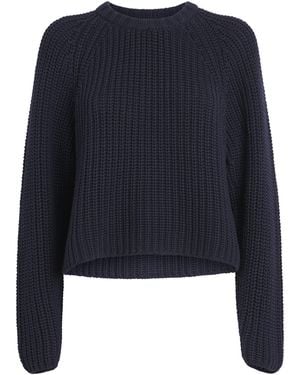 ME+EM Organic Cotton Weekend Sweater - Blue