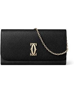 Cartier Leather C De Chain Wallet - Black