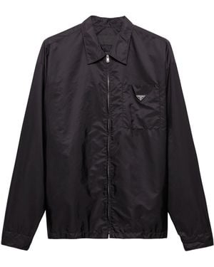 Prada Re-Nylon Zipped Shirt - Black