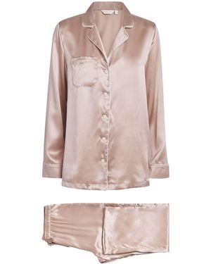 Derek Rose Silk Bailey Pyjama Set - Pink