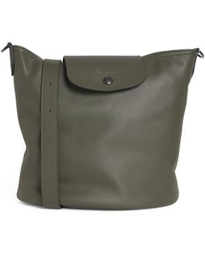 Longchamp Leather Le Pliage Xtra Cross-Body Bag - Green