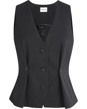 Claudie Pierlot Button Pleat Waistcoat - Black