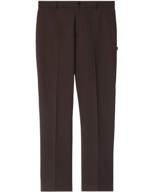 Burberry Cotton Twill Slim Chinos - Brown