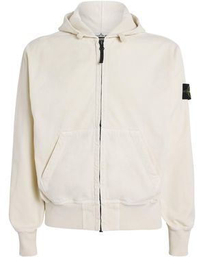 Stone Island Organic Panama Cotton Hoodie - White