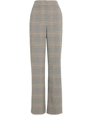 Veronica Beard Check Tonelli Tailored Pants - Grey