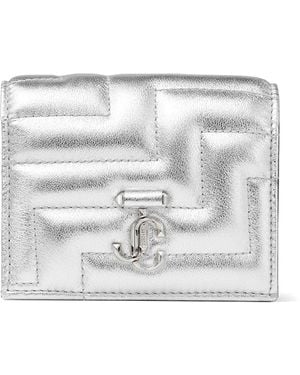 Jimmy Choo Hanne Quilted-leather Purse - Metallic