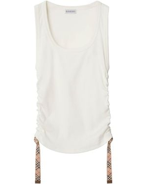 Burberry Cotton Festival Tank Top - White