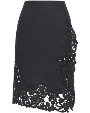 Cult Gaia Linen Shayla Midi Skirt - Grey