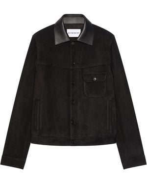 Givenchy Sheepskin Trucker Jacket - Black