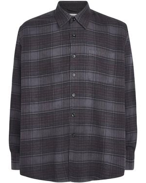 Our Legacy Cotton Check Above Shirt - Blue