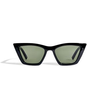 Le Specs Cat Eye Velodrome Sunglasses - Green