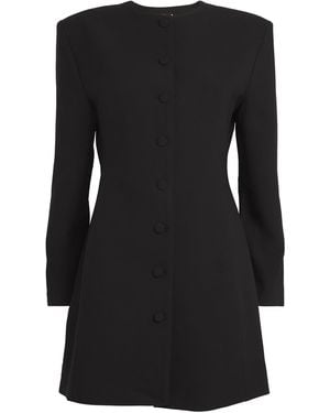 AEXAE Wool Contour Mini Dress - Black