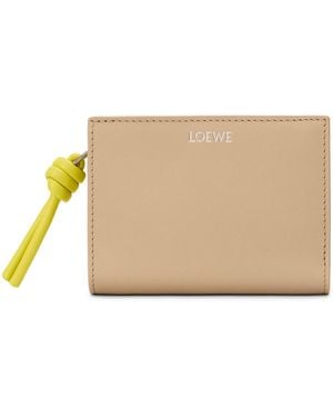 Loewe Leather Knot Wallet - Natural
