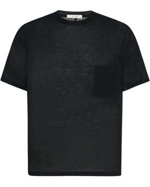 The Row Niels Virgin Wool-Cashmere T-Shirt - Black