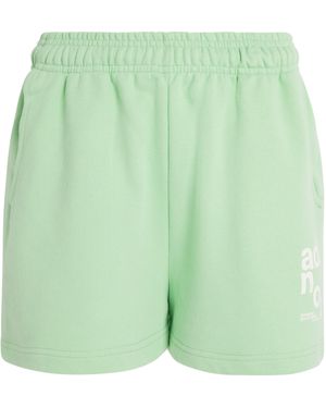 ADANOLA Cotton Logo Sweatshorts - Green