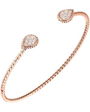 Boucheron Rose And Diamond Serpent Bohème Bangle - Metallic