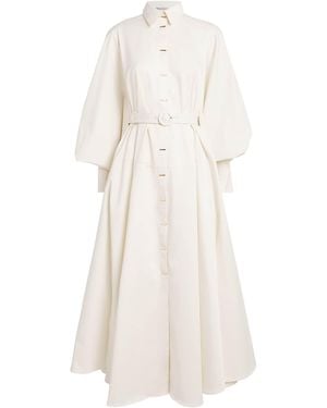 Palmer//Harding Stretch-Cotton Comfort Found Midi Dress - White