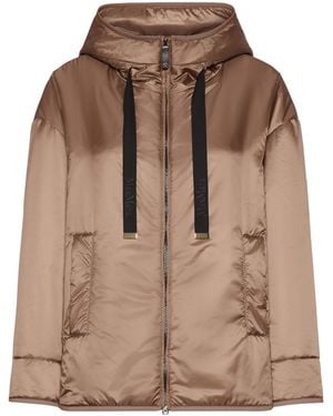 Max Mara Hooded Padded Jacket - Brown