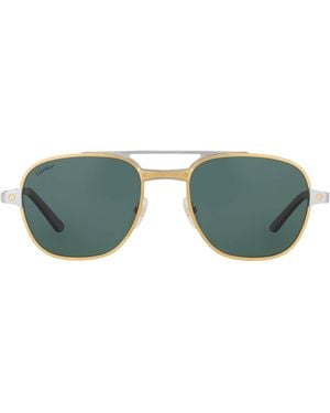 Cartier Metal 06L001758 Sunglasses - Green