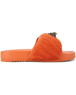 Kurt Geiger Terry Eagle Puff Slides - Orange