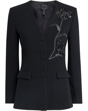 Huishan Zhang Wool Brynn Blazer - Black