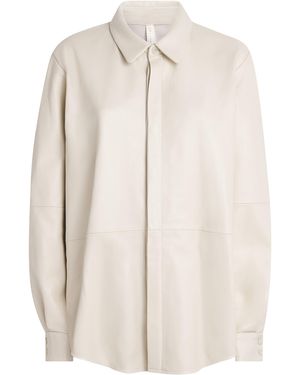 Lauren Manoogian Nappa Leather Shirt - White