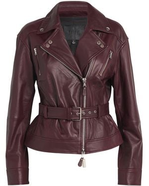 PAIGE Lambskin Cento Jacket - Purple