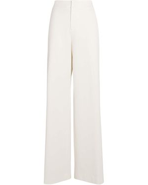 Alice + Olivia Andra Wide-Leg Trousers - White