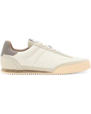 AllSaints Leather Harri Low-Top Trainers - Natural