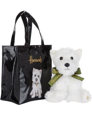 Harrods Westie Puppy Bear In Bag - Multicolour